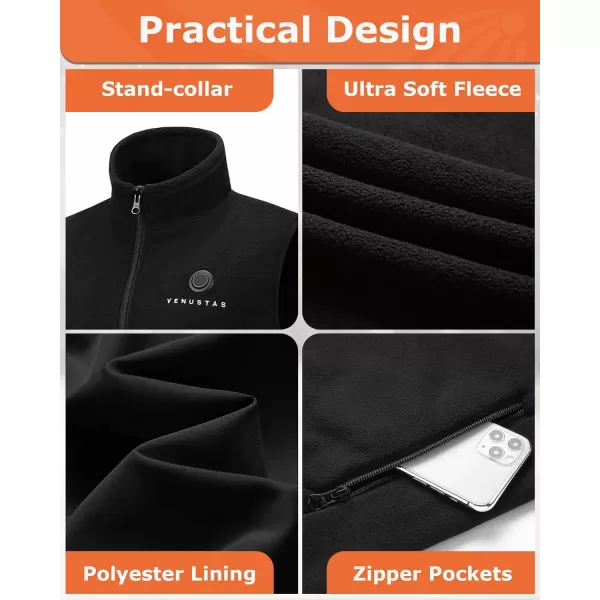 Venustas Heated Vest, Women's Heated Fleece Vest with Battery Pack 7.4V, Lightweight Insulated and Electric