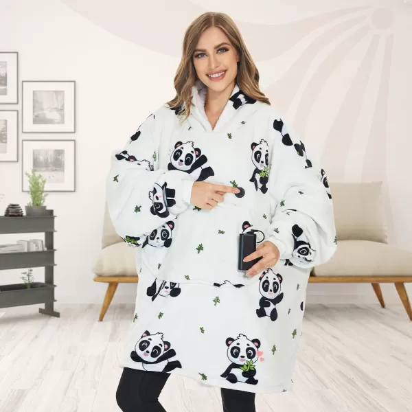 Venustas Heated Wearable Blanket Hoodie with Battery Pack 7.4V, Oversized Sherpa Blanket Hoodie Sweatshirt, Cozy Warm Soft