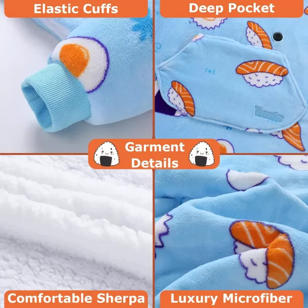 Venustas Heated Wearable Blanket Hoodie with Battery Pack 7.4V, Oversized Sherpa Blanket Hoodie Sweatshirt, Cozy Warm Soft