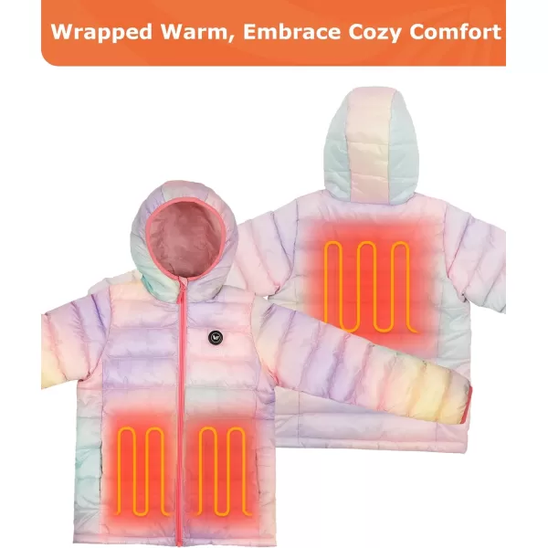 Venustas Kids Heated Jacket with Battery Pack, Boys Girls Lightweight Electric Heated Coat