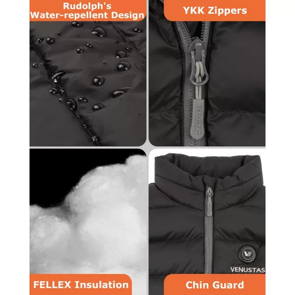 Venustas Kids Heated Jacket with Battery Pack, Boys Girls Lightweight Electric Heated Coat