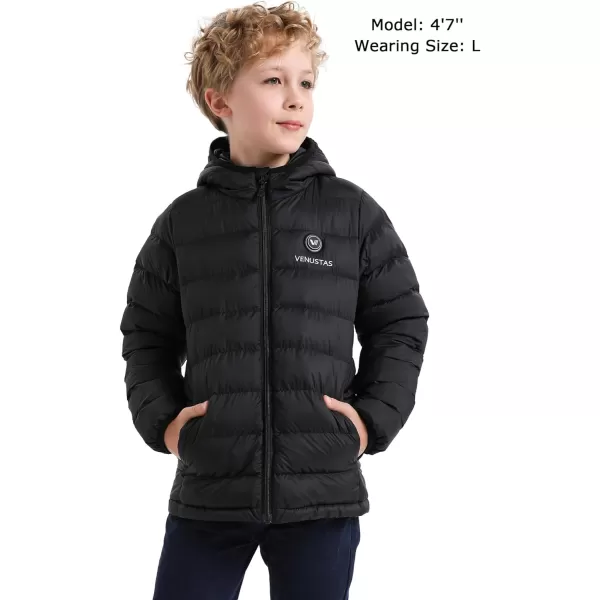 Venustas Kids Heated Jacket with Battery Pack, Boys Girls Lightweight Electric Heated Coat