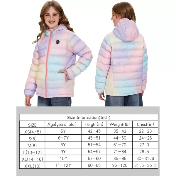 Venustas Kids Heated Jacket with Battery Pack, Boys Girls Lightweight Electric Heated Coat