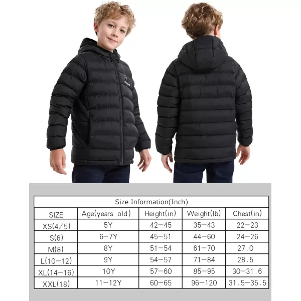 Venustas Kids Heated Jacket with Battery Pack, Boys Girls Lightweight Electric Heated Coat
