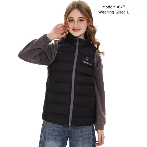 Venustas Kids Heated Vest with Battery Pack, Boys Girls Lightweight Electric Heated Vest