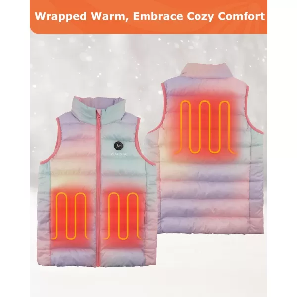 Venustas Kids Heated Vest with Battery Pack, Boys Girls Lightweight Electric Heated Vest