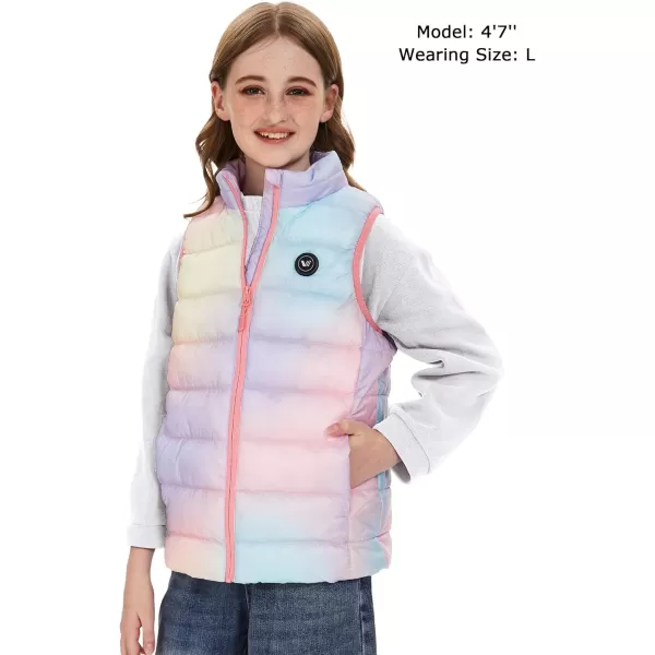 Venustas Kids Heated Vest with Battery Pack, Boys Girls Lightweight Electric Heated Vest