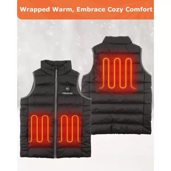 Venustas Kids Heated Vest with Battery Pack, Boys Girls Lightweight Electric Heated Vest
