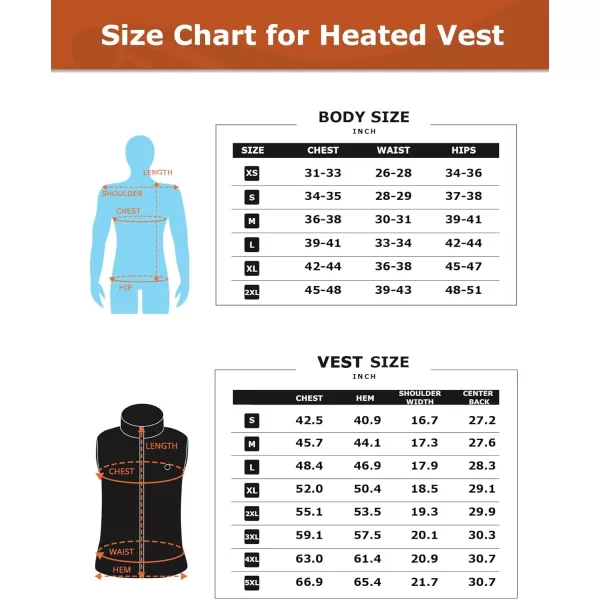 Venustas Men's Recycled Fleece Heated Vest with Battery Pack, Lightweight Insulated Electric Heated Vest