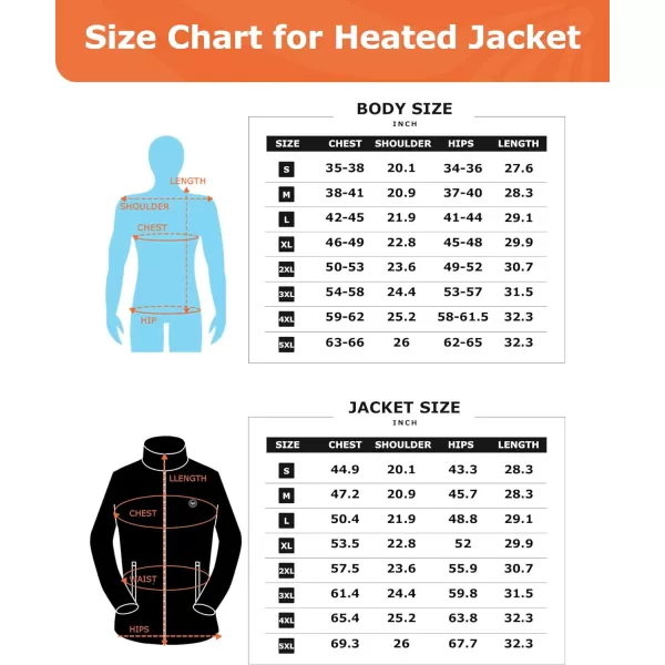 Venustas Softshell Heated Jacket for Men with Battery Pack, Water Repellent Electric Heated Coat