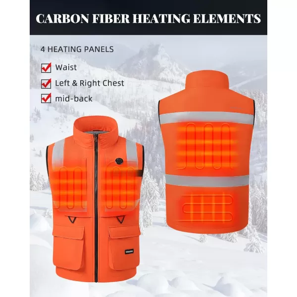 Venustas Unisex Heated hunting Vest with 7.4V Battery Pack, Heated vest for Men and Women with Multi-Pockets