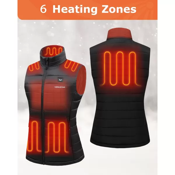 Venustas [Upgraded Battery Women's Heated Vest with Battery Pack, Up to 12HRS of Run-time, Warmer Quilted Vest for Outdoor