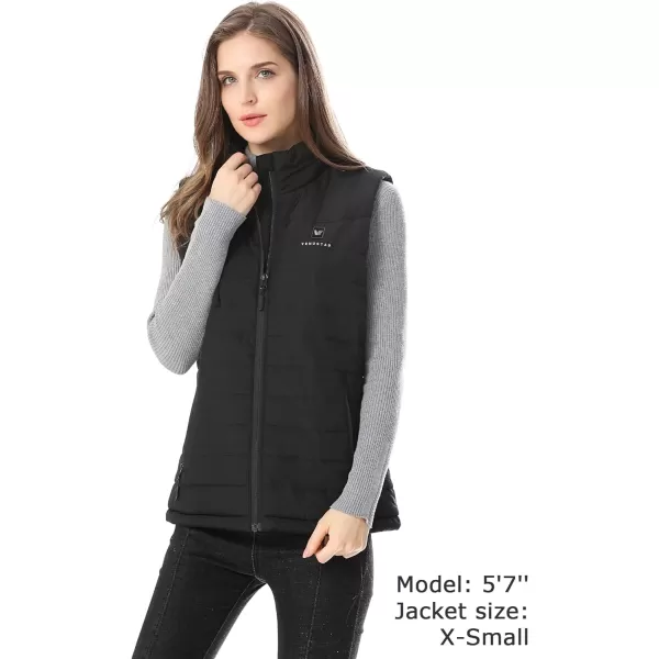 Venustas [Upgraded Battery Women's Heated Vest with Battery Pack, Up to 12HRS of Run-time, Warmer Quilted Vest for Outdoor