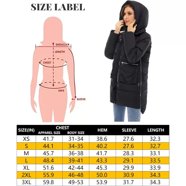 Venustas Women's Heated Jacket with 90% Down Insulation 5 Heating Zones, Thickened Heated Coat for Women 