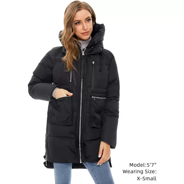 Venustas Women's Heated Jacket with 90% Down Insulation 5 Heating Zones, Thickened Heated Coat for Women 