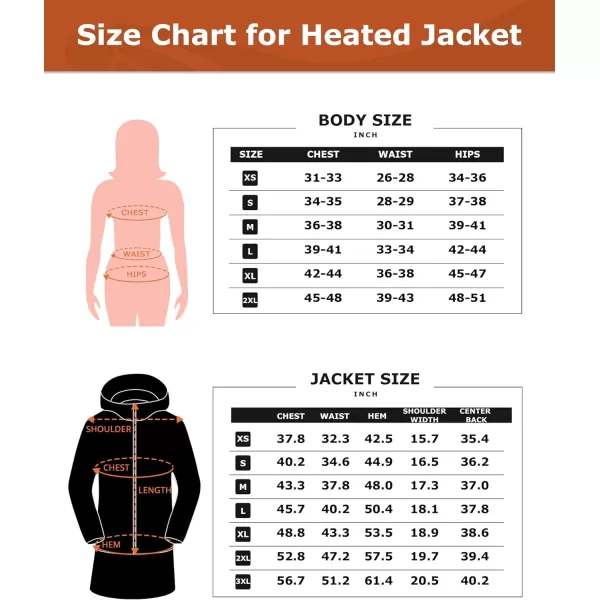 Venustas Women's Recycled Down Heated Jacket with Battery Pack, Winter Heated Puffer Coat with Detachable Hood