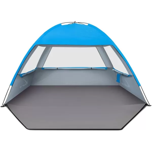 Venustas Beach Tent Sun Shelter for 3/4-5/6-7/8-10 Person, UPF 50+ UV Protection Beach Canopy, Lightweight and Easy Setup Cabana, Portable Beach Shade Tent