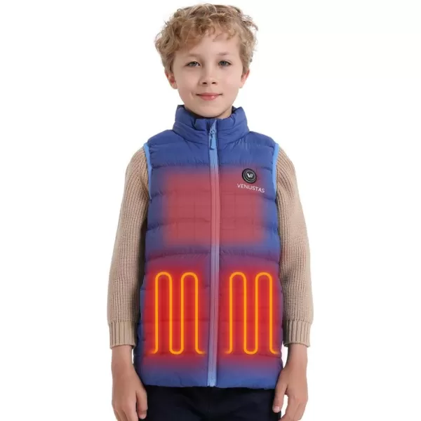 Venustas Kids Heated Vest with Battery Pack, Boys Girls Lightweight Electric Heated Vest