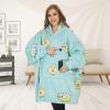 imageVenustas Heated Wearable Blanket Hoodie with Battery Pack 74V Oversized Sherpa Blanket Hoodie Sweatshirt Cozy Warm SoftAvocado