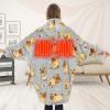 imageVenustas Heated Wearable Blanket Hoodie with Battery Pack 74V Oversized Sherpa Blanket Hoodie Sweatshirt Cozy Warm SoftBulldog
