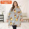 imageVenustas Heated Wearable Blanket Hoodie with Battery Pack 74V Oversized Sherpa Blanket Hoodie Sweatshirt Cozy Warm SoftBulldog