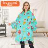 imageVenustas Heated Wearable Blanket Hoodie with Battery Pack 74V Oversized Sherpa Blanket Hoodie Sweatshirt Cozy Warm SoftCoke Burger