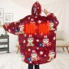 imageVenustas Heated Wearable Blanket Hoodie with Battery Pack 74V Oversized Sherpa Blanket Hoodie Sweatshirt Cozy Warm SoftNational Sloth