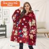 imageVenustas Heated Wearable Blanket Hoodie with Battery Pack 74V Oversized Sherpa Blanket Hoodie Sweatshirt Cozy Warm SoftNational Sloth