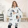 imageVenustas Heated Wearable Blanket Hoodie with Battery Pack 74V Oversized Sherpa Blanket Hoodie Sweatshirt Cozy Warm SoftPanda