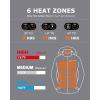 imageVenustas Unisex DualControl Heated Jacket Waterresistant Heated Coat for Women and Men with Battery IncludedDark Gray