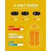 imageVenustas Unisex DualControl Heated Jacket Waterresistant Heated Coat for Women and Men with Battery IncludedYellow