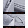 imageVenustas Unisex Heated Hoodie with Battery Included Heated Jacket for Women and MenGrey
