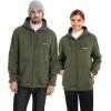 imageVenustas Unisex Heated Hoodie with Battery Included Heated Jacket for Women and MenOlive Green