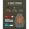 imageVenustas Unisex Heated Hoodie with Battery Included Heated Jacket for Women and MenOlive Green