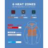 imageVenustas Unisex Heated Jacket with Battery Heated Coat for Women and Men with Detachable HoodBlue
