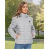 imageVenustas Unisex Heated Jacket with Battery Heated Coat for Women and Men with Detachable HoodGrey