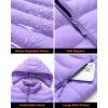 imageVenustas Unisex Heated Jacket with Battery Heated Coat for Women and Men with Detachable HoodPurple