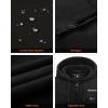 imageVenustas 12V DualControl Heated Hoodie Unisex with Battery Included Electric Heated Sweatshirt Coat for Men Women ZipUpBlack