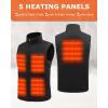 imageVenustas 12V Mens DualControl Heated Canvas Vest with Battery SherpaLined Electric Work Vest Winter Heated Hunting Vest74VSingle Control