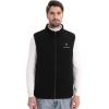 imageVenustas Mens Fleece Heated Vest with Battery Lightweight Insulated Electric VestBlack