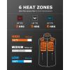 imageVenustas Mens Fleece Heated Vest with Battery Lightweight Insulated Electric VestCharcoal Heather