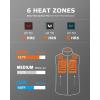 imageVenustas Mens Fleece Heated Vest with Battery Lightweight Insulated Electric VestGrey