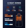 imageVenustas Mens Fleece Heated Vest with Battery Lightweight Insulated Electric VestNavy