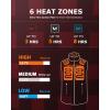imageVenustas Mens Fleece Heated Vest with Battery Lightweight Insulated Electric VestRed Plaid