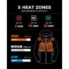 imageVenustas Mens Heated Jacket with Battery 20Hour Runtime Waterproof Softshell Heating Coat for Outdoor Hiking HuntingBlack