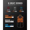 imageVenustas Mens Heated Vest Up to 20 Hours Warmth Heated Fleece Vest with Battery IncludedBlack
