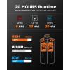 imageVenustas Mens Heated Vest Up to 20 Hours Warmth Heated Fleece Vest with Battery IncludedBlack