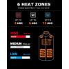 imageVenustas Mens Heated Vest with Battery Up to 20 Hours of Warmth Winter Quilted Vest for OutdoorBlack