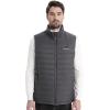 imageVenustas Mens Heated Vest with Battery Up to 20 Hours of Warmth Winter Quilted Vest for OutdoorDark Gray