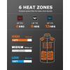 imageVenustas Mens Heated Vest with Battery Up to 20 Hours of Warmth Winter Quilted Vest for OutdoorDark Gray